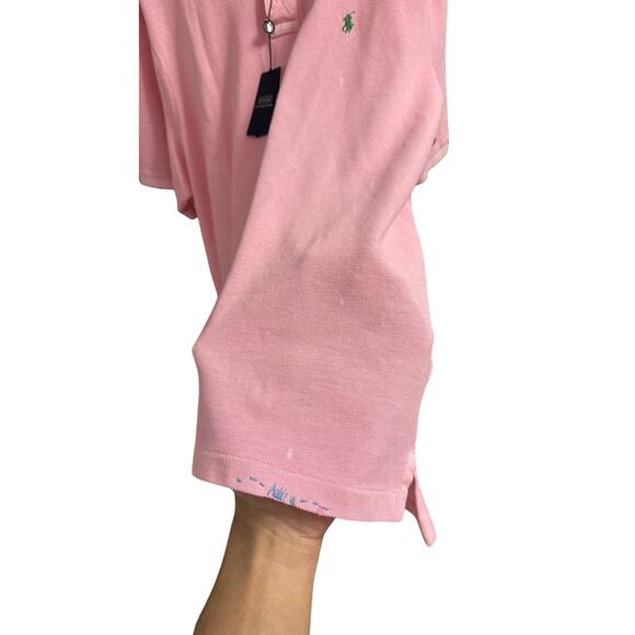 Polo Ralph Lauren Classic Fit Mended Mesh Polo Shirt $198 - Picture 3 of 5